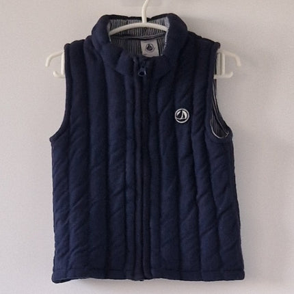 Veste Petit Bateau sans manches matelassée marine - 18 mois