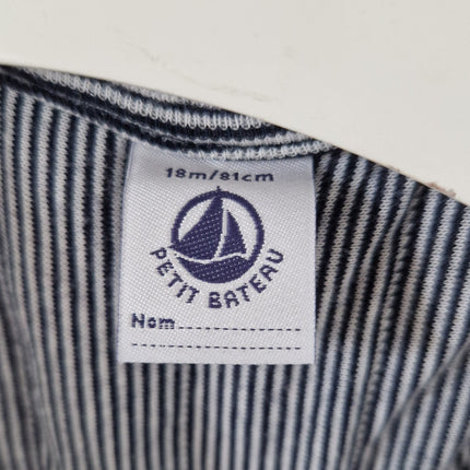Veste Petit Bateau sans manches matelassée marine - 18 mois