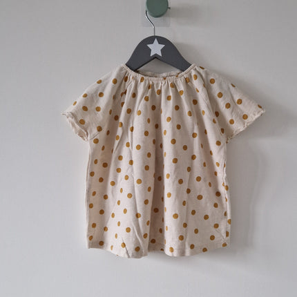 T-shirt MC Zara pois - 92 cm