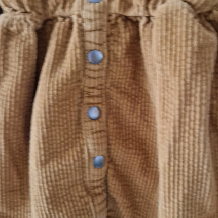 Robe Kiabi velours côtelé marron - 90/97 cm