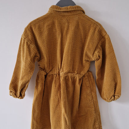 Robe Kiabi velours côtelé marron - 90/97 cm