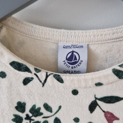 Robe courte Petit Bateau fleurie - 104 cm