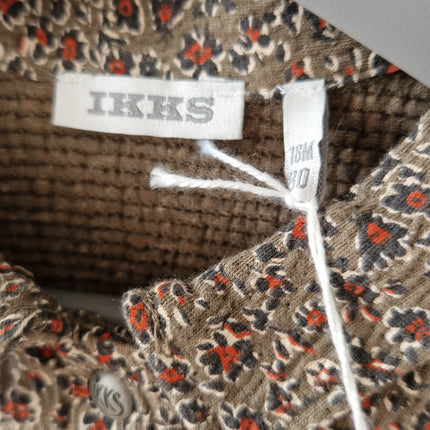 Chemisier ML IKKS fleurie - 80 cm - NEUF