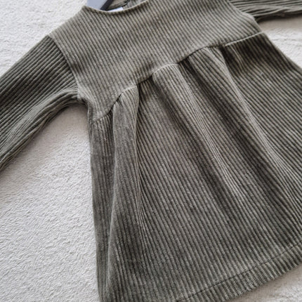 Robe courte Zara verte kaki - 86 cm