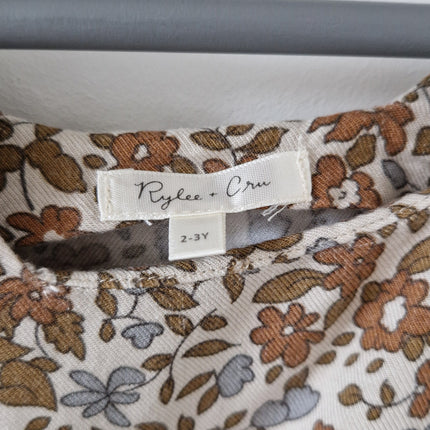 Robe Rylee + Cru fleurie - 2/3 ans