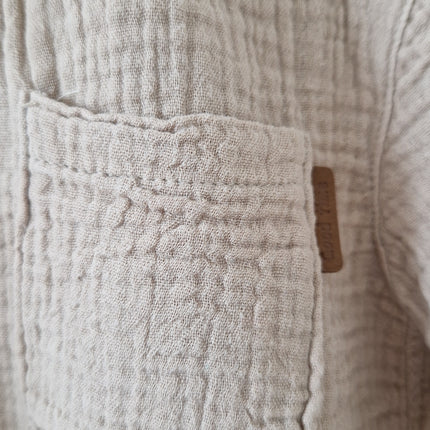 Chemise ML Prénatal mousseline beige - 92 cm