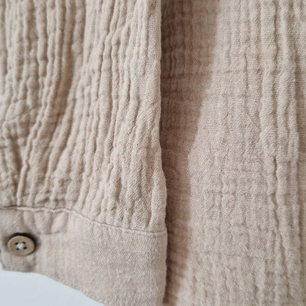 Chemise ML Prénatal mousseline beige - 92 cm