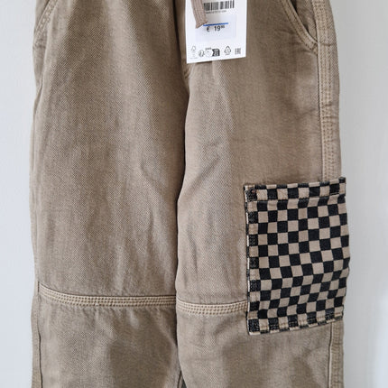 Pantalon Zara baggy denim beige - 104 cm - NEUF