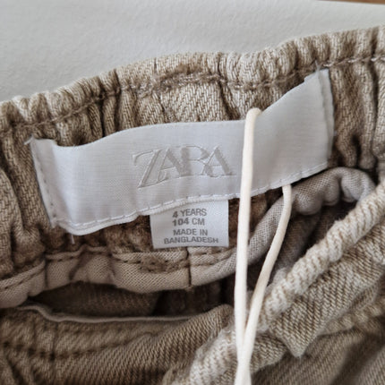 Pantalon Zara baggy denim beige - 104 cm - NEUF