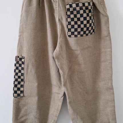 Pantalon Zara baggy denim beige - 104 cm - NEUF