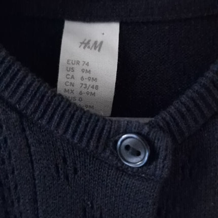 Gilet H&M bleu marine - 74 cm