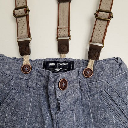 Ensemble Next Bleu/gris chiné - 98 cm