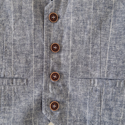 Ensemble Next Bleu/gris chiné - 98 cm