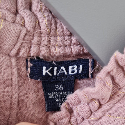 Robe Kiabi rose-lila mousseline - 94 cm