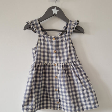 Robe courte H&M carreaux  - 86cm