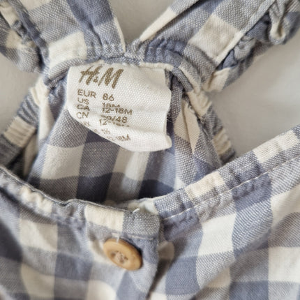 Robe courte H&M carreaux  - 86cm