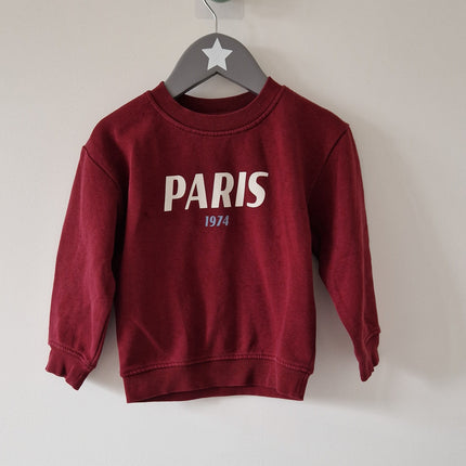 Sweat H&M "Paris 1974" - 92 cm