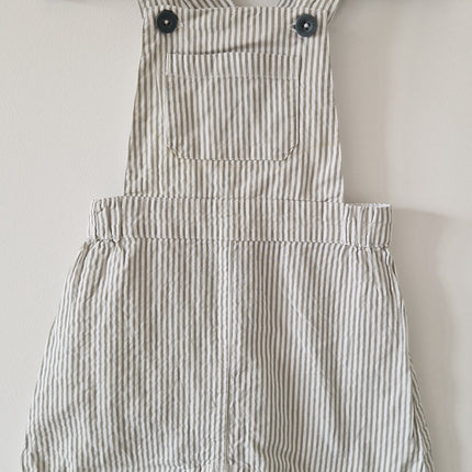 Salopette courte Petit Bateau rayé - 74 cm