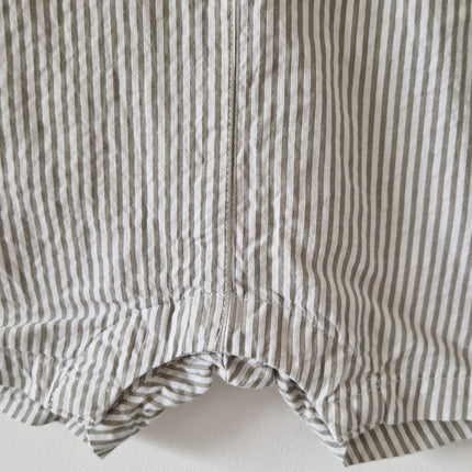 Salopette courte Petit Bateau rayé - 74 cm