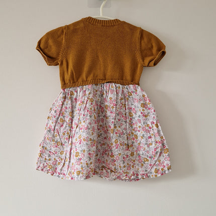 Robe TU fleurie - 0/3 mois