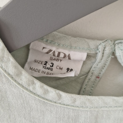 T-shirt MC Zara vert - 98 cm