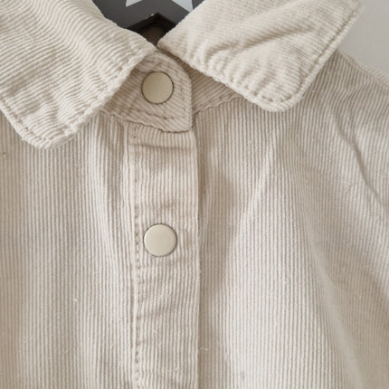 Robe Zeeman beige/crème velours côtelé - 68 cm