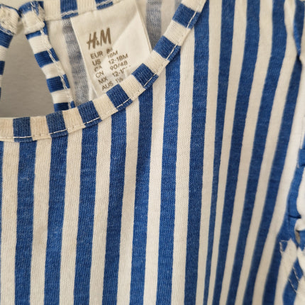 Robe courte H&M rayé - 86 cm