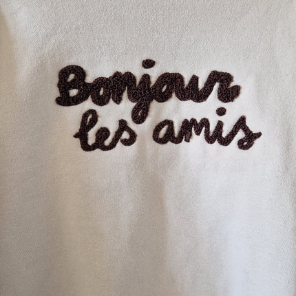 Sweat Zara "Bonjour les Amis" - 98 cm