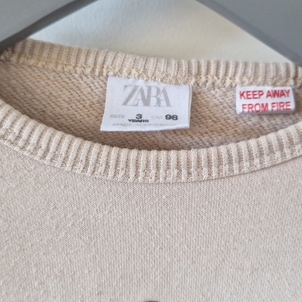 Sweat Zara "Bonjour les Amis" - 98 cm
