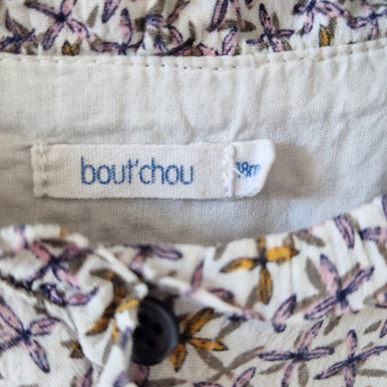 Robe courte Bout'Chou fleurie - 18 mois