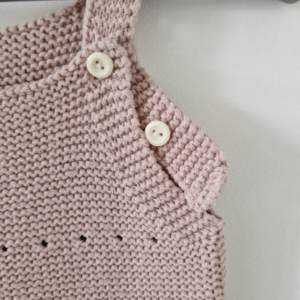 Barboteuse Aosta maille beige - Taille M (74cm)