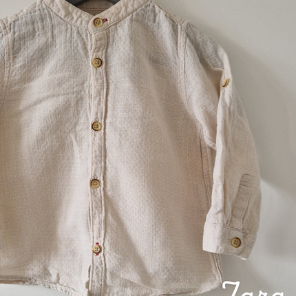 Chemise ML Zara crème - 92cm