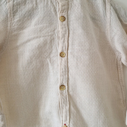 Chemise ML Zara crème - 92cm