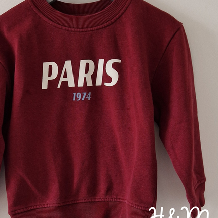 Sweat H&M "Paris 1974" - 92 cm