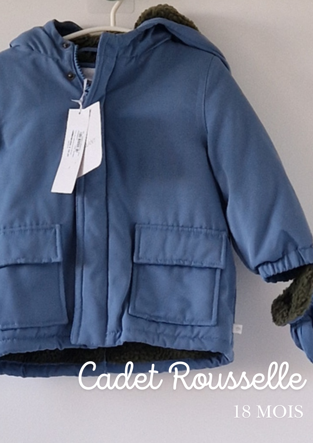 Parka déperlante Cadet Rousselle - 18 mois - NEUF