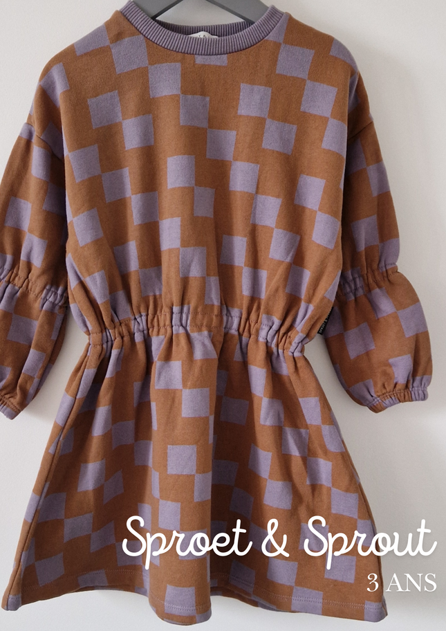 Robe courte Sproet & Sprout carreaux - 3 ans