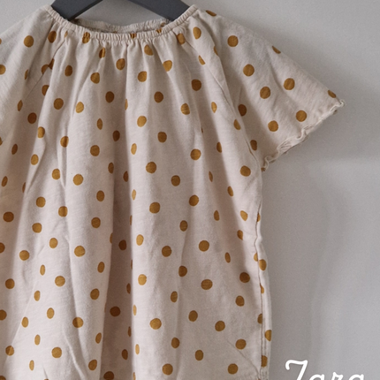T-shirt MC Zara pois - 92 cm