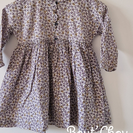 Robe courte Bout'Chou fleurie - 18 mois