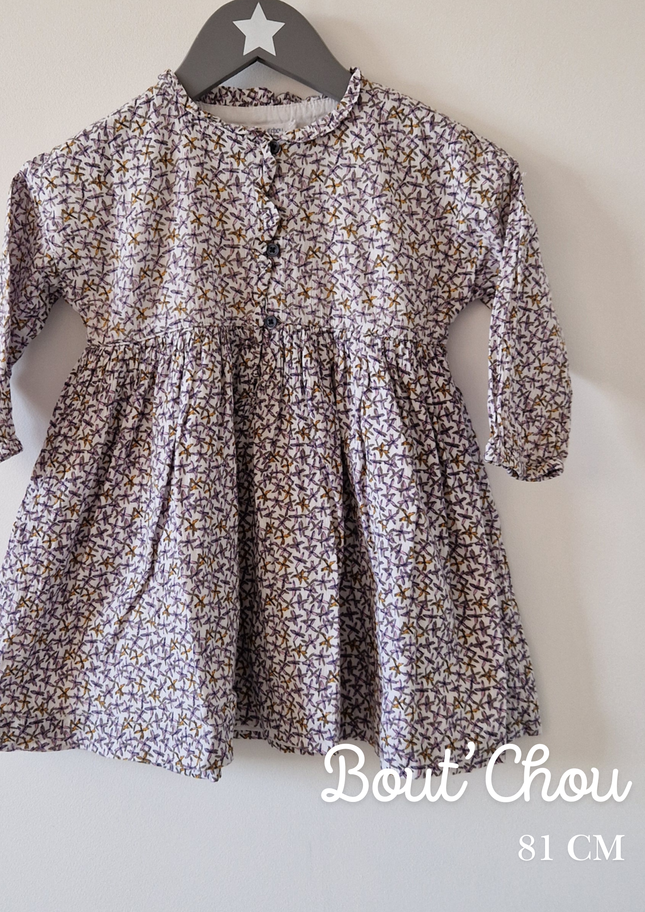 Robe courte Bout'Chou fleurie - 18 mois