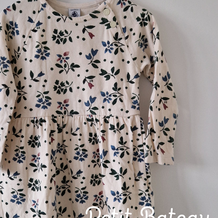 Robe courte Petit Bateau fleurie - 104 cm