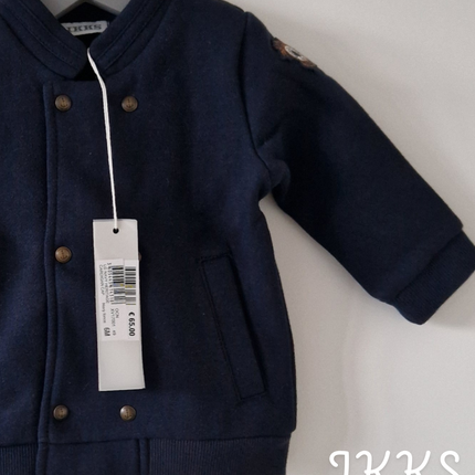 Gilet IKKS bleu marine - 68 cm - NEUF