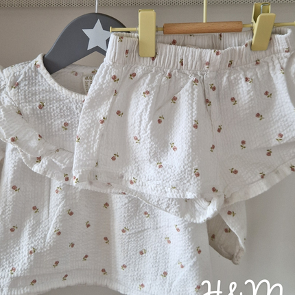 Ensemble H&M (Short+T-shirt ML) - 68 cm
