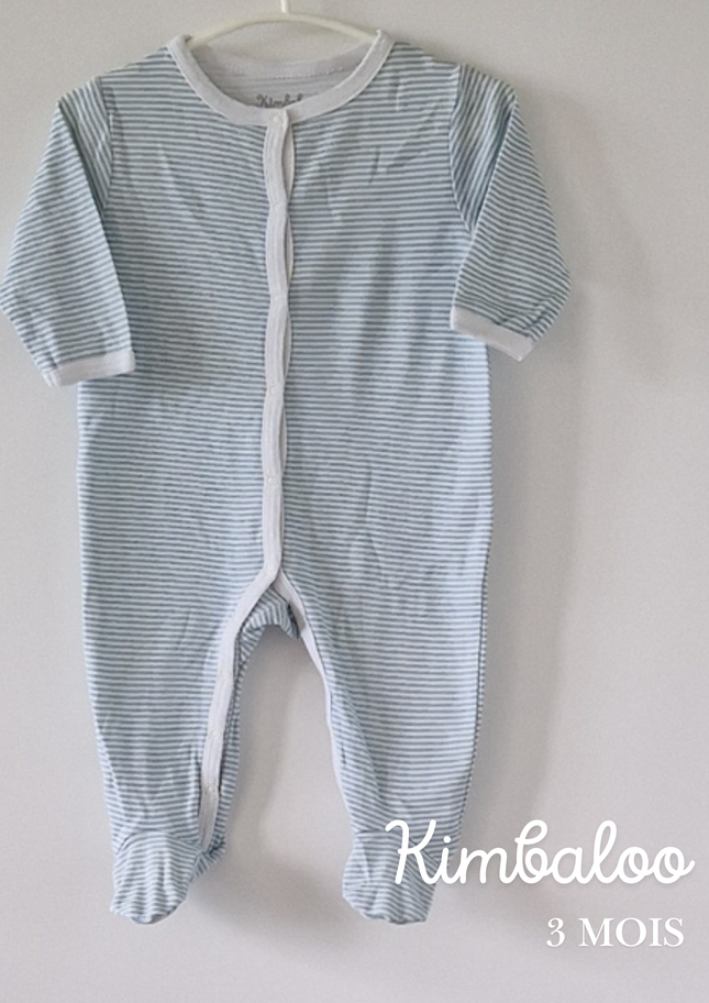 Pyjama Grenouillère Kimbaloo - 3 mois