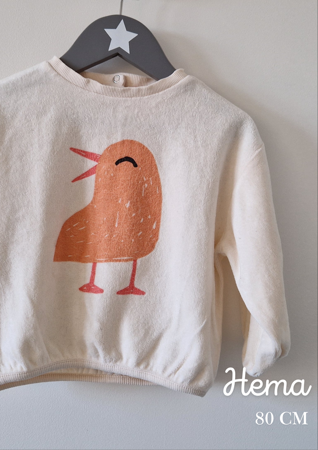 Sweat Hema oiseau - 80 cm