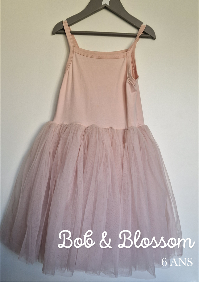 Robe Bob & Blossom ballerine rose - 6/8 ans