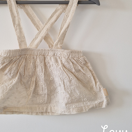 Jupe à bretelles Levv beige - 74 cm