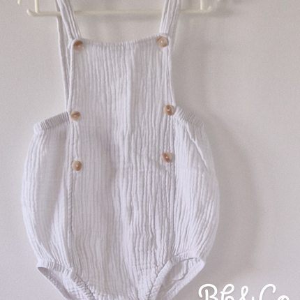 Barboteuse Bb&Co blanche - 18 mois