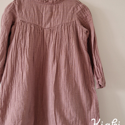 Robe Kiabi rose-lila mousseline - 94 cm