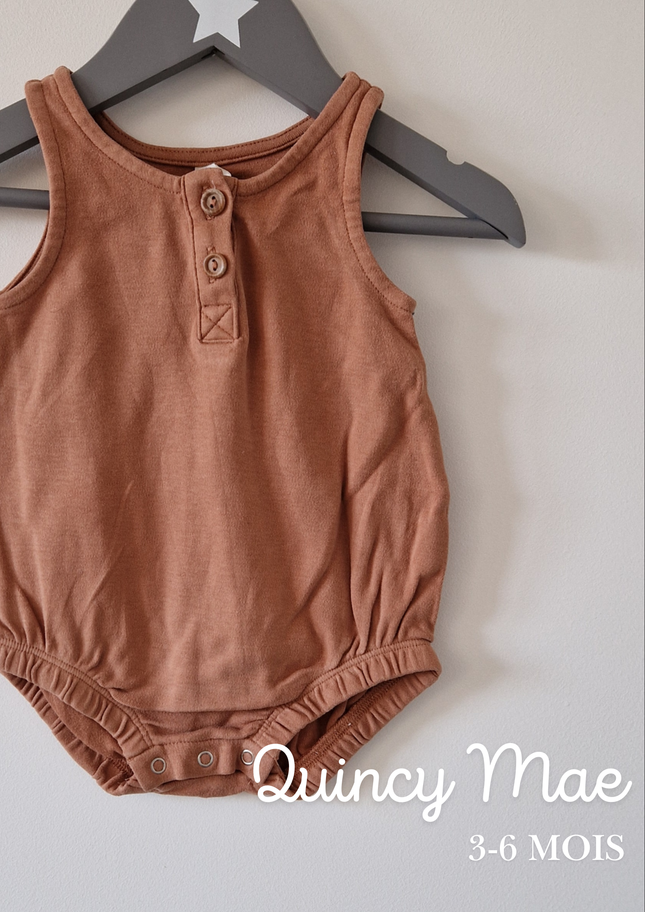 Barboteuse Quincy Mae marron - 3-6 mois