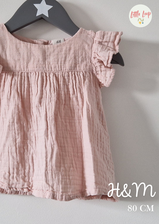 Blouse MC H&M rose - 80 cm